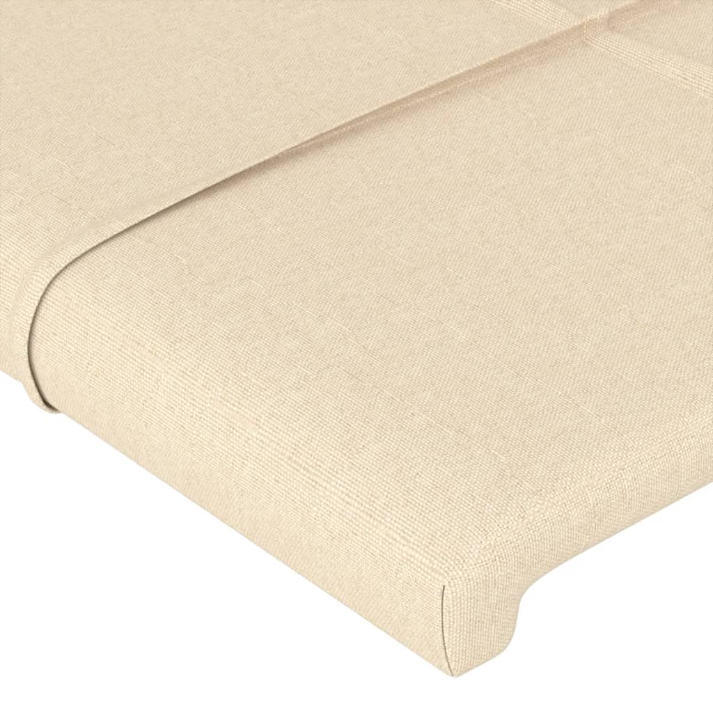Kopfteil Creme 80x5x118/128 cm Stoff