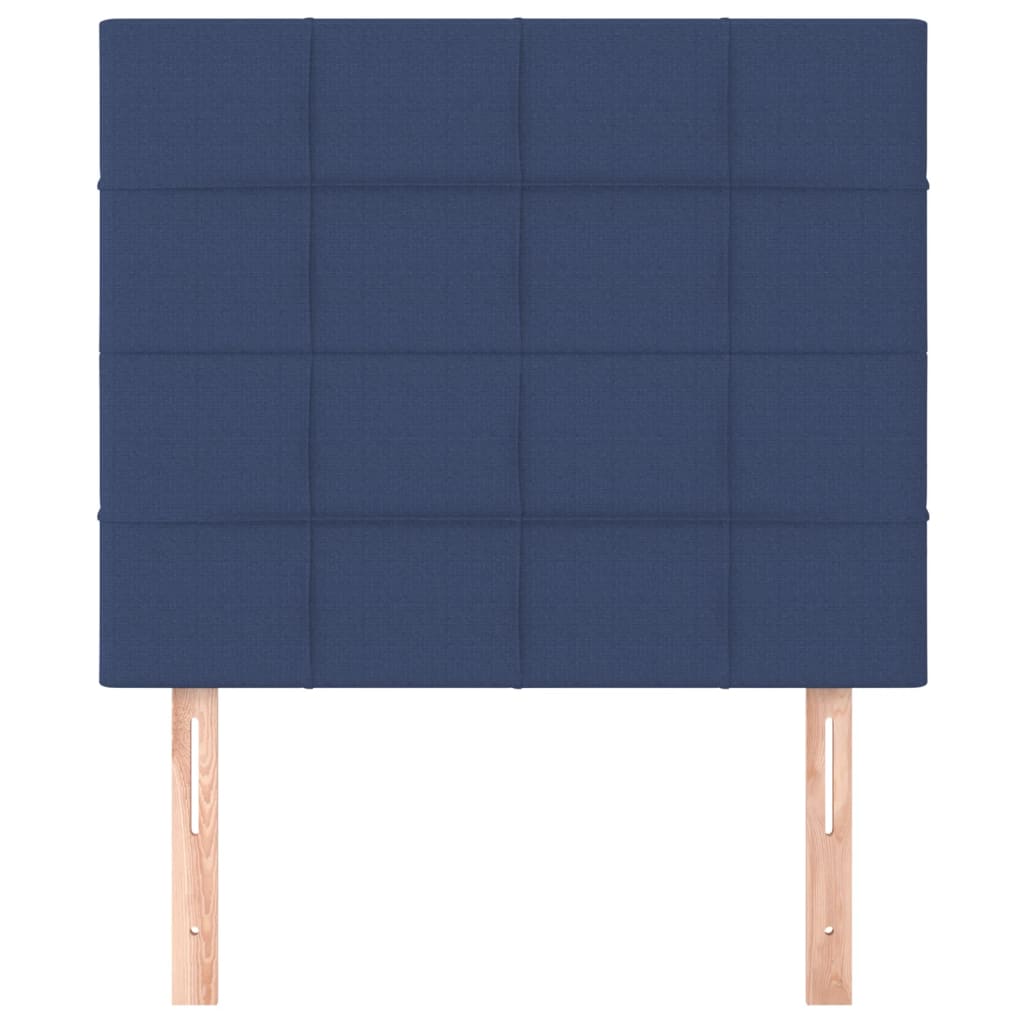 Kopfteil Blau 90x5x118/128 cm Stoff
