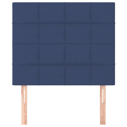 Kopfteil Blau 90x5x118/128 cm Stoff