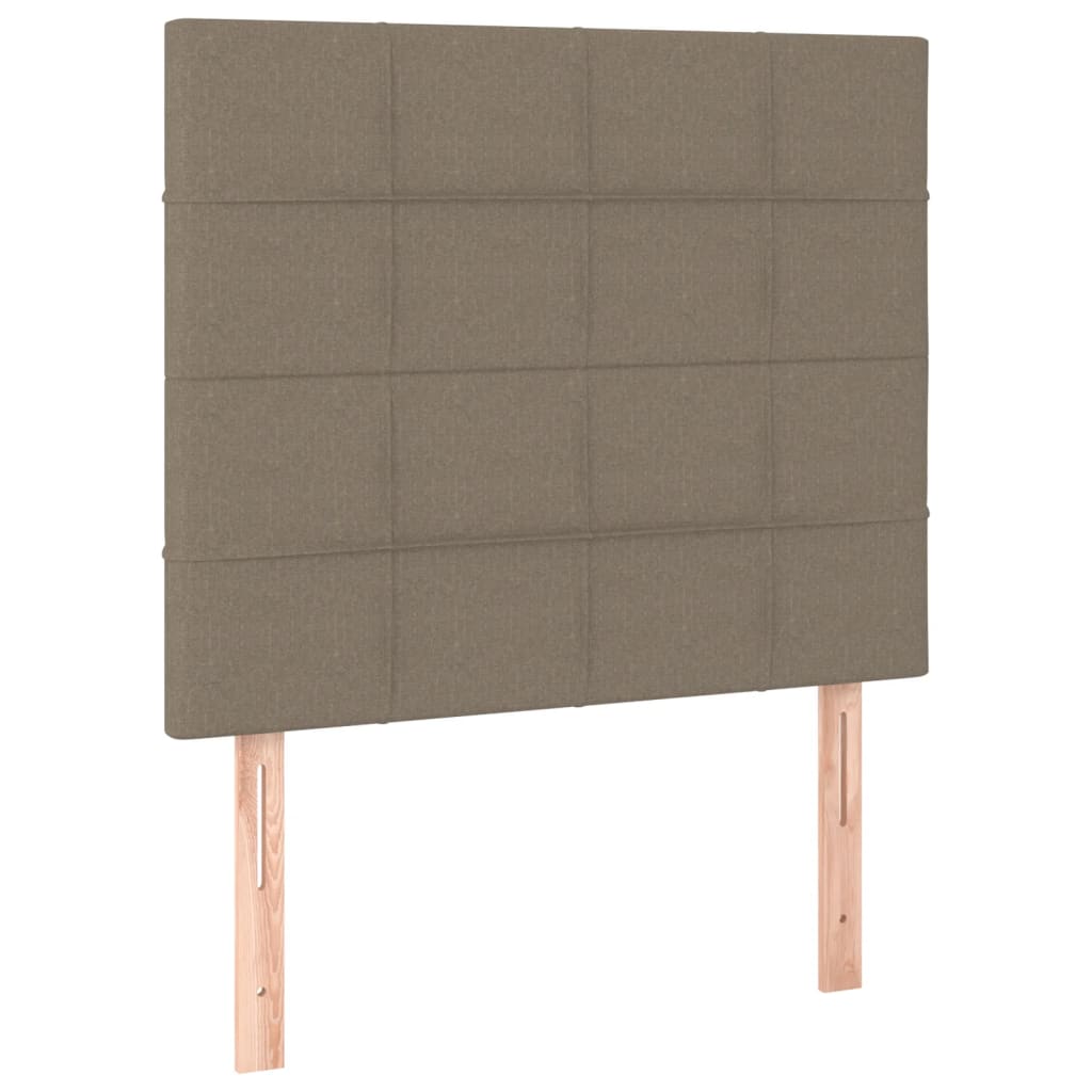 Kopfteil Taupe 100x5x118/128 cm Stoff