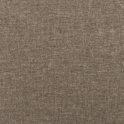 Kopfteil Taupe 100x5x118/128 cm Stoff