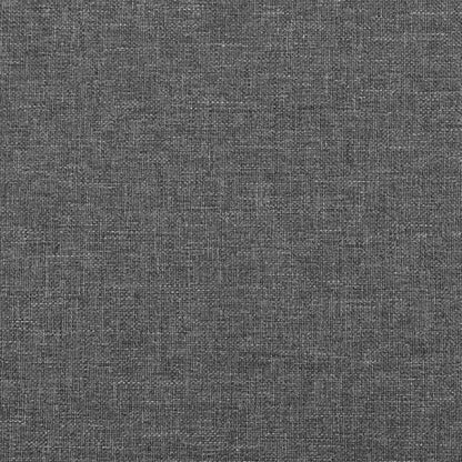 Kopfteil Dunkelgrau 200 x 5 x 118/128 cm Stoff