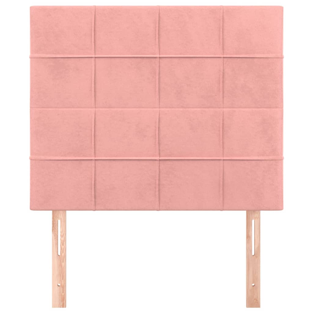 Kopfteil Rosa 80x5x118/128 cm Samt