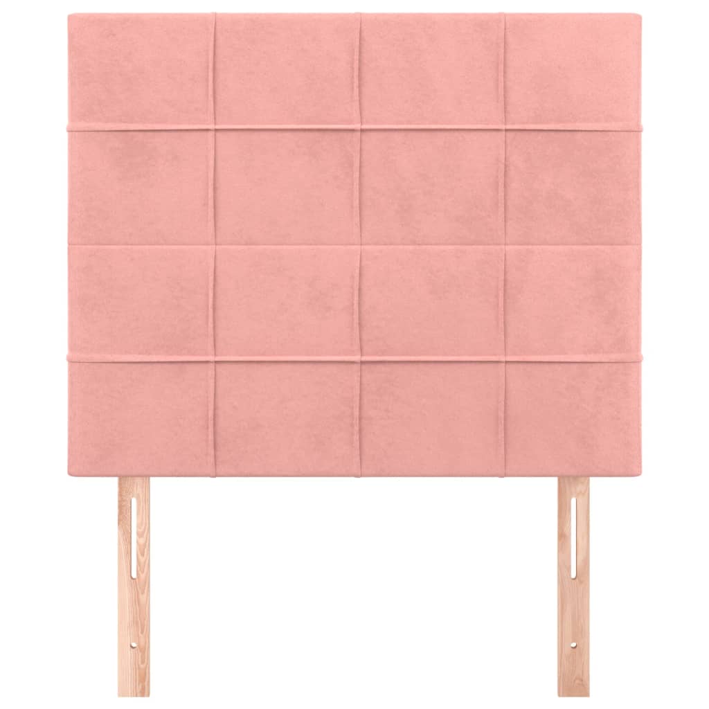 Kopfteil Rosa 90x5x118/128 cm Samt