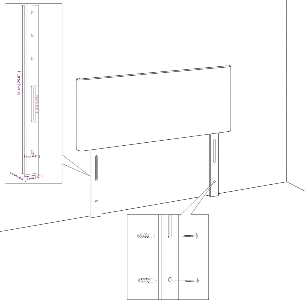 Kopfteil Dunkelgrün 180x5x118/128 cm Samt