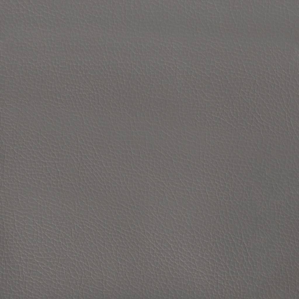 Kopfteil Grau 80x5x118/128 cm Kunstleder