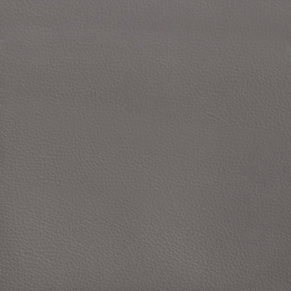 Kopfteil Grau 90x5x118/128 cm Kunstleder
