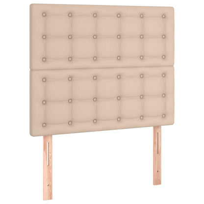 Kopfteil Cappuccino 90x5x118/128 cm Kunstleder