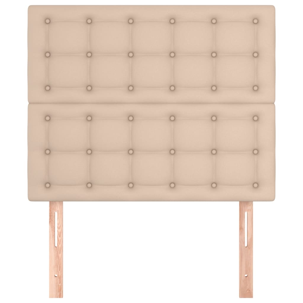 Kopfteil Cappuccino 90x5x118/128 cm Kunstleder