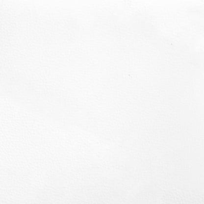 Kopfteil Weiß 100x5x118/128 cm Kunstleder