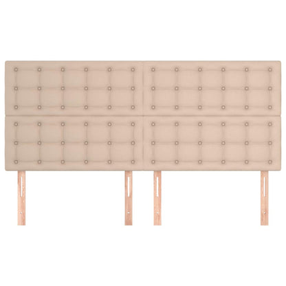 Kopfteil Cappuccino 160x5x118/128 cm Kunstleder