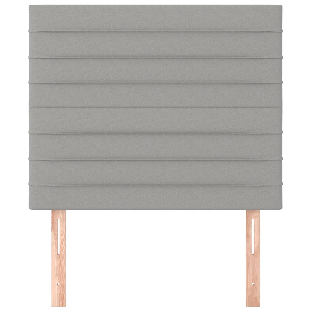 Kopfteil Hellgrau 80x5x118/128 cm Stoff