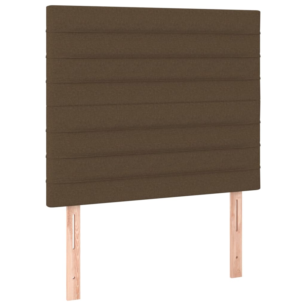 Kopfteil Dunkelbraun 80x5x118/128 cm Stoff