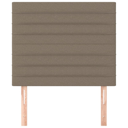 Kopfteil Taupe 80x5x118/128 cm Stoff