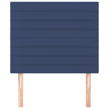 Kopfteil Blau 80x5x118/128 cm Stoff