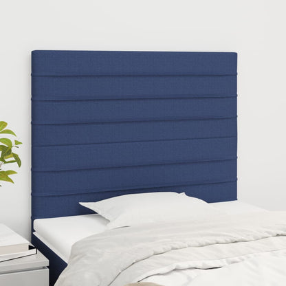 Kopfteil Blau 80x5x118/128 cm Stoff