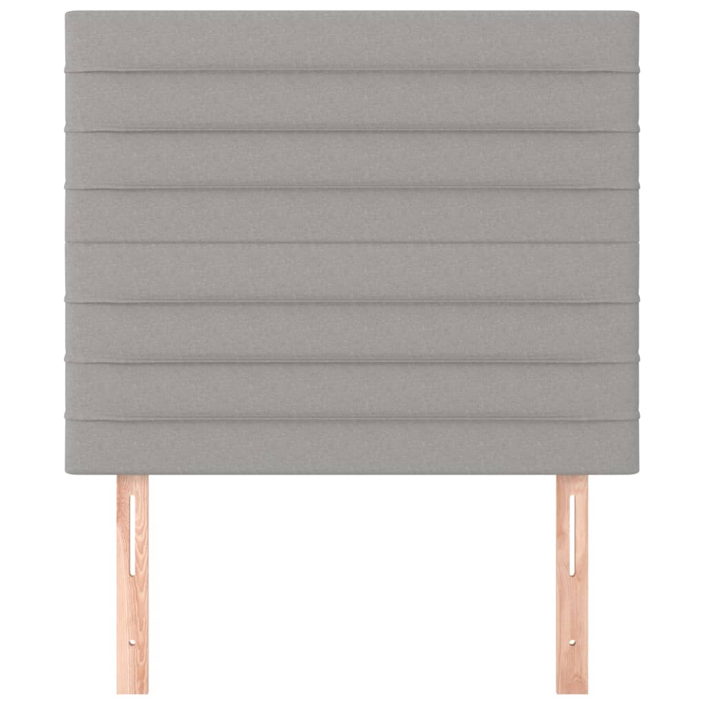 Kopfteil Hellgrau 90x5x118/128 cm Stoff