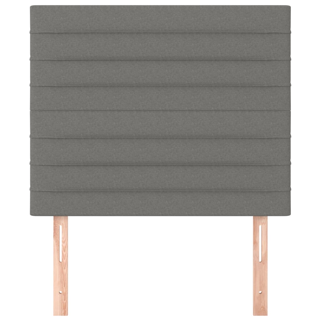 Kopfteil Dunkelgrau 90 x 5 x 118/128 cm Stoff