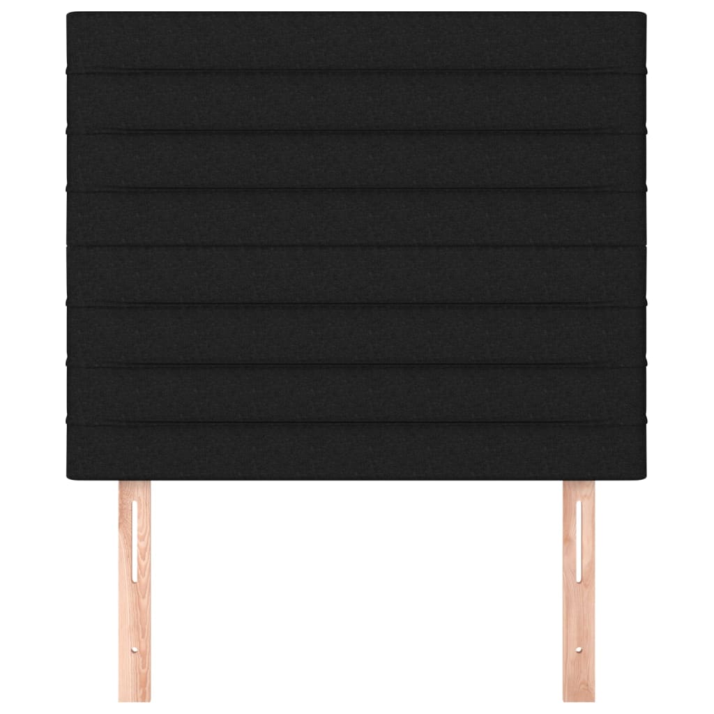Kopfteil Schwarz 90x5x118/128 cm Stoff