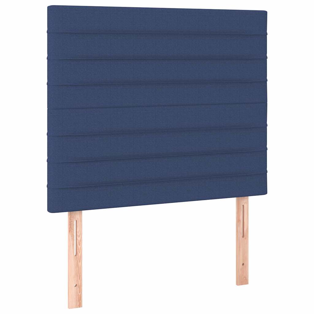 Kopfteil Blau 90x5x118/128 cm Stoff