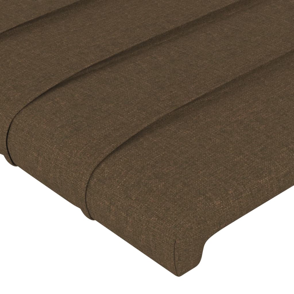 Kopfteil Dunkelbraun 100 x 5 x 118/128 cm Stoff