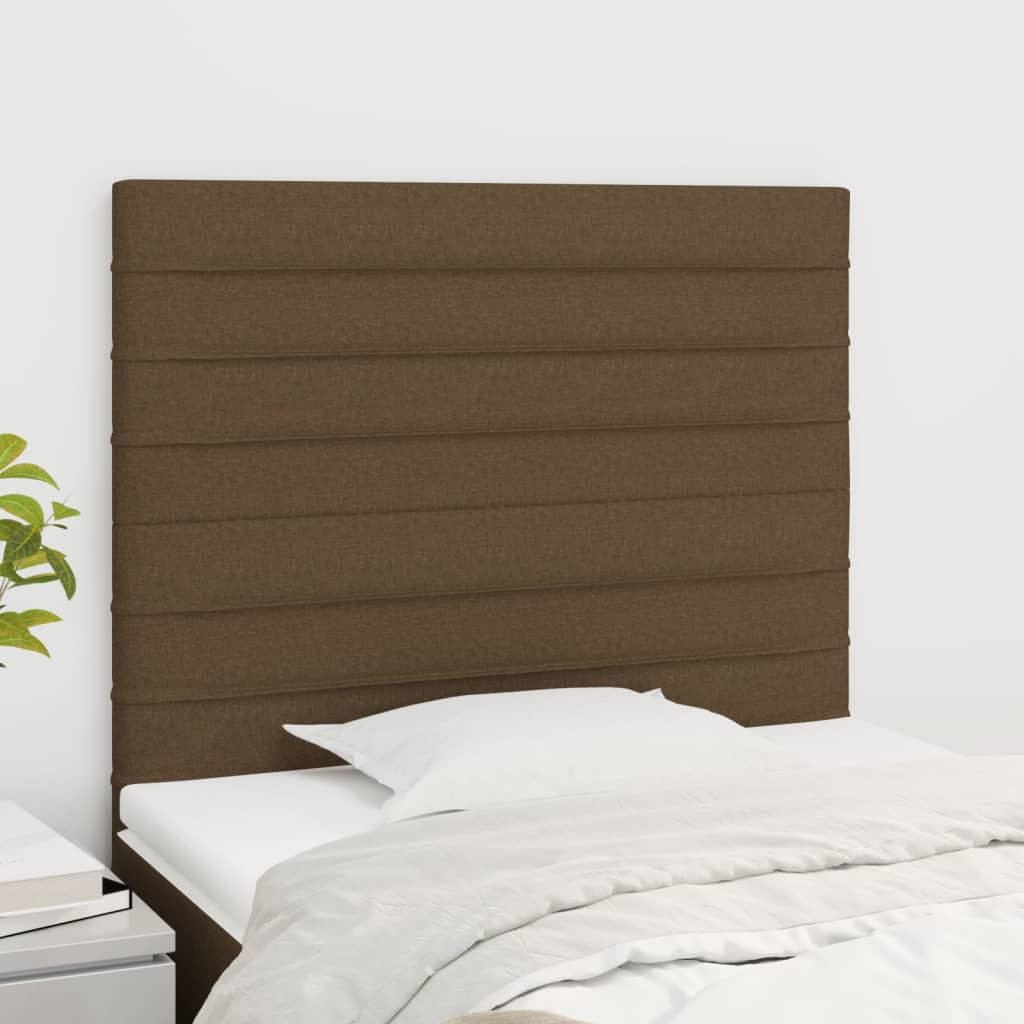 Kopfteil Dunkelbraun 100 x 5 x 118/128 cm Stoff