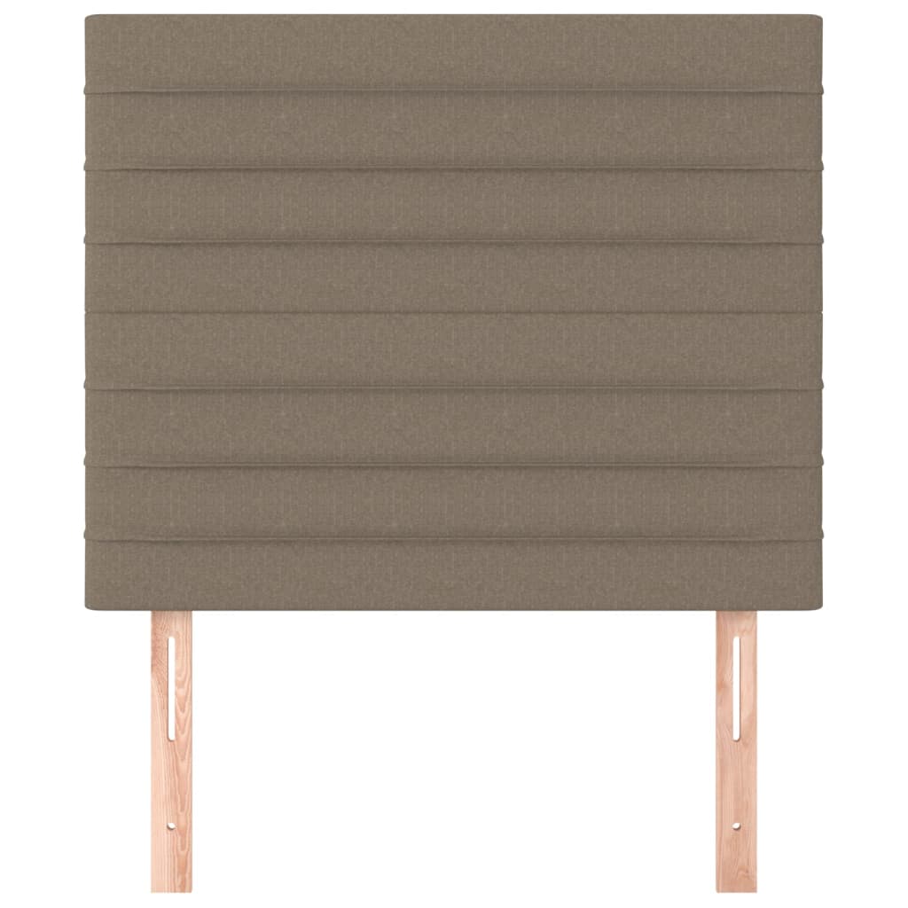 Kopfteil Taupe 100x5x118/128 cm Stoff