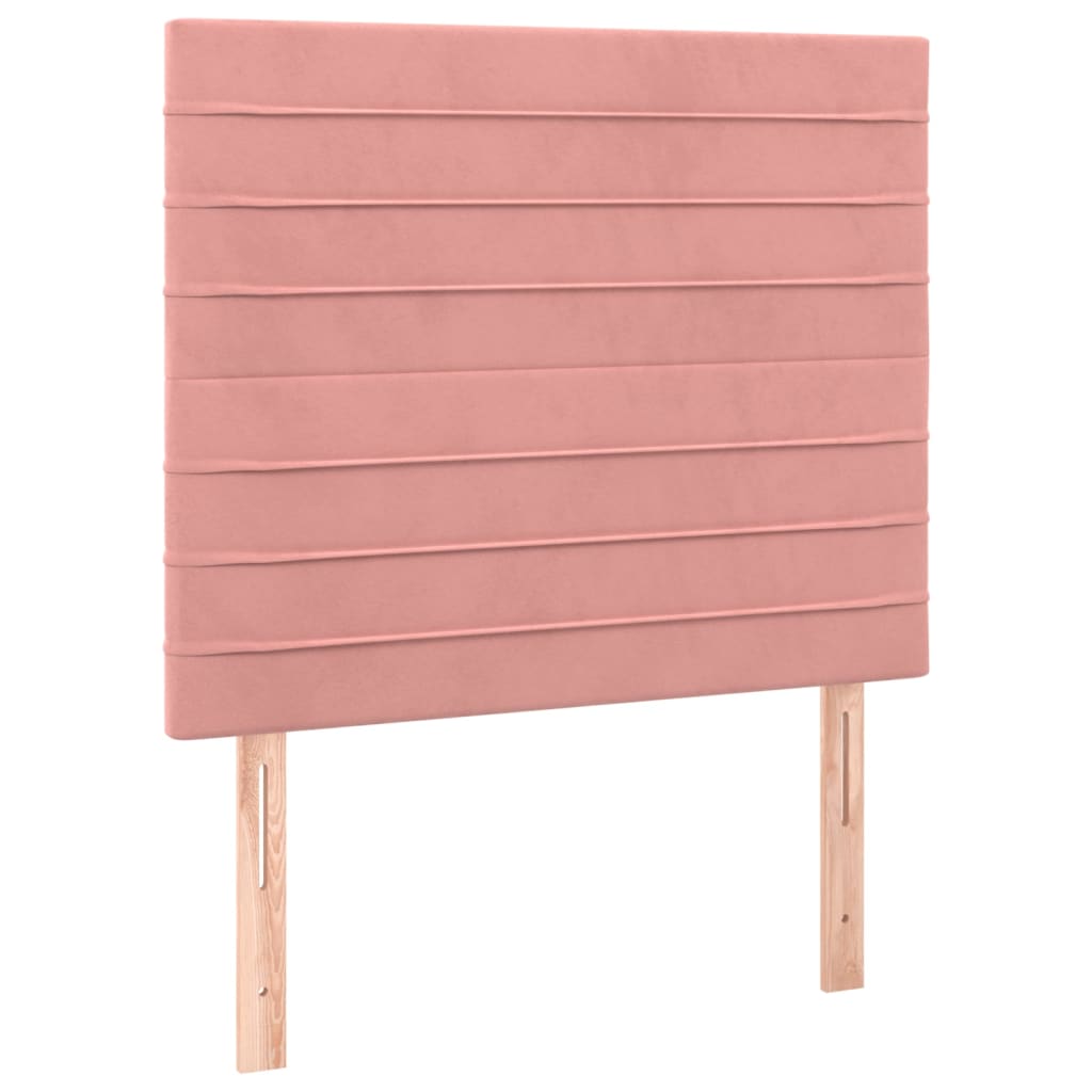 Kopfteil Rosa 80x5x118/128 cm Samt