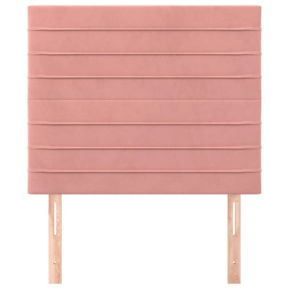 Kopfteil Rosa 80x5x118/128 cm Samt