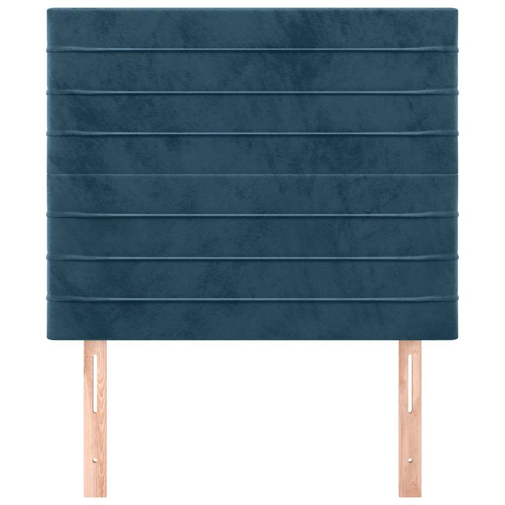 Kopfteil Dunkelblau 90x5x118/128 cm Samt