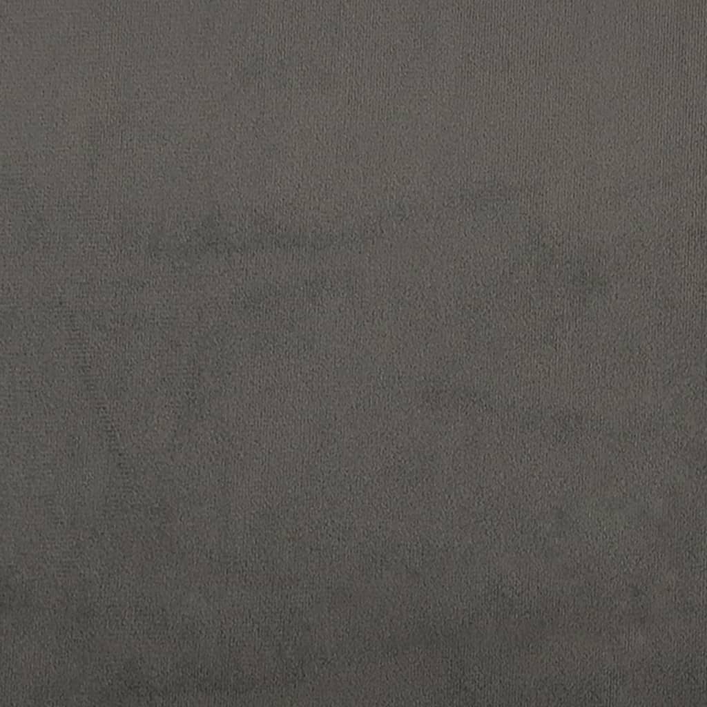 Kopfteil Dunkelgrau 100 x 5 x 118/128 cm Samt