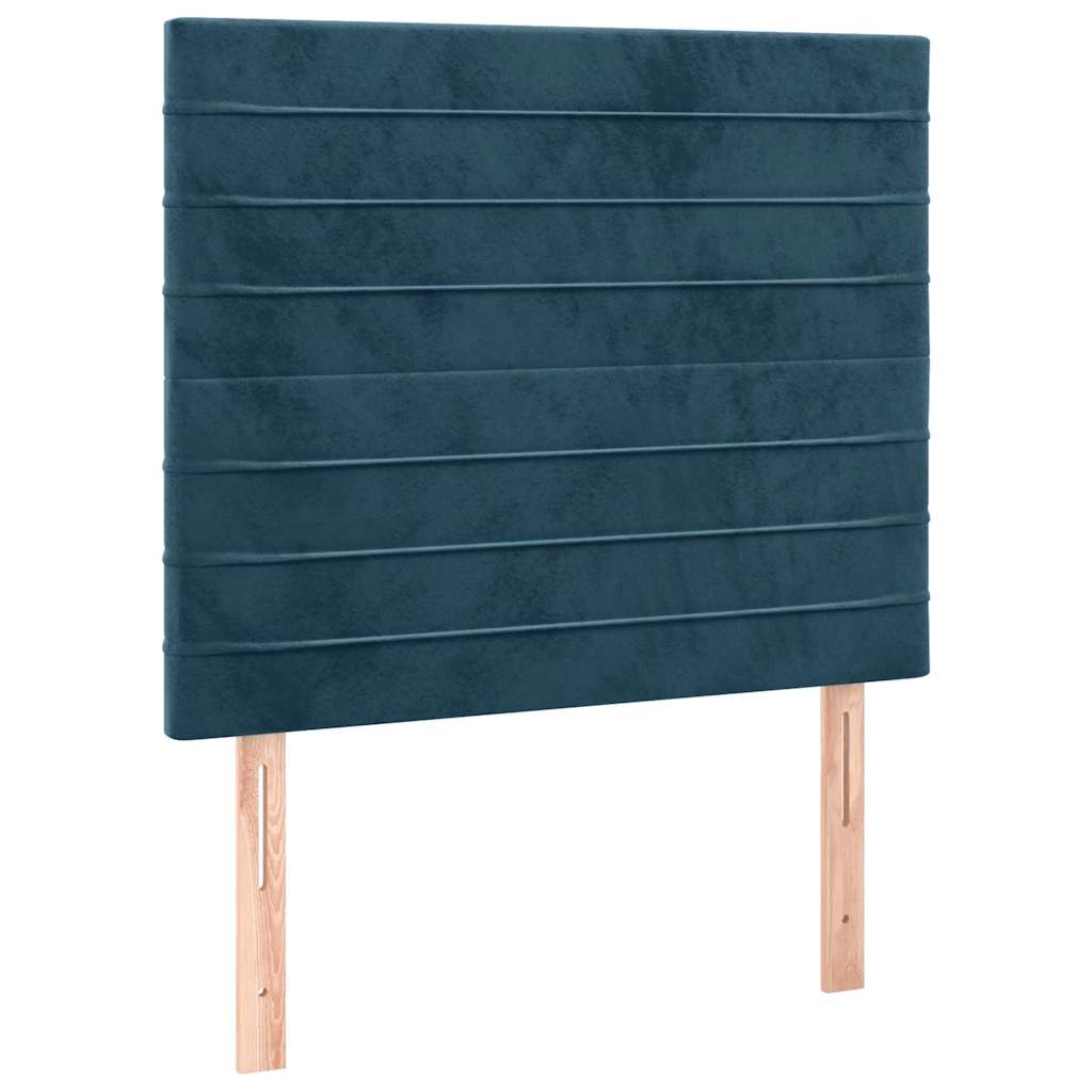 Kopfteil Dunkelblau 100x5x118/128 cm Samt