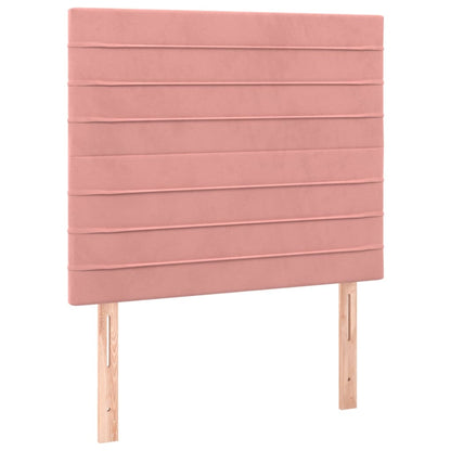 Kopfteil Rosa 100 x 5 x 118/128 cm Samt