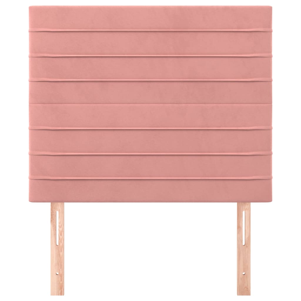 Kopfteil Rosa 100 x 5 x 118/128 cm Samt