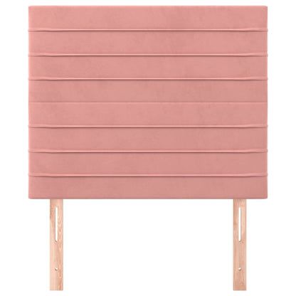 Kopfteil Rosa 100 x 5 x 118/128 cm Samt
