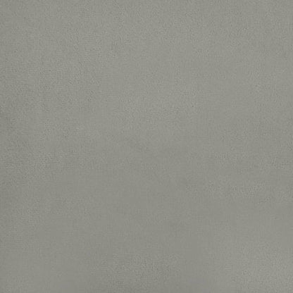 Kopfteil Hellgrau 160 x 5 x 118/128 cm Samt