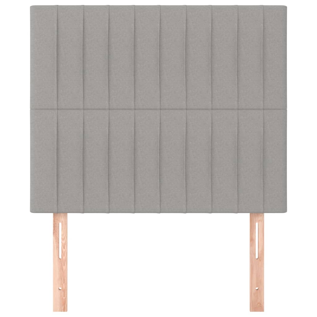 Kopfteil Hellgrau 80x5x118/128 cm Stoff
