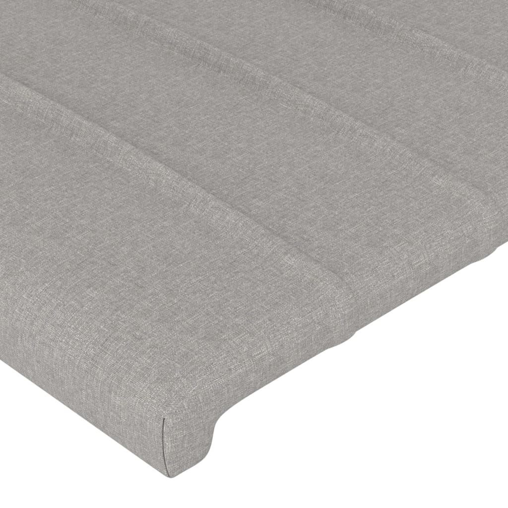 Kopfteil Hellgrau 80x5x118/128 cm Stoff