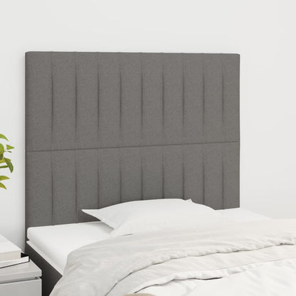 Kopfteil Dunkelgrau 80 x 5 x 118/128 cm Stoff