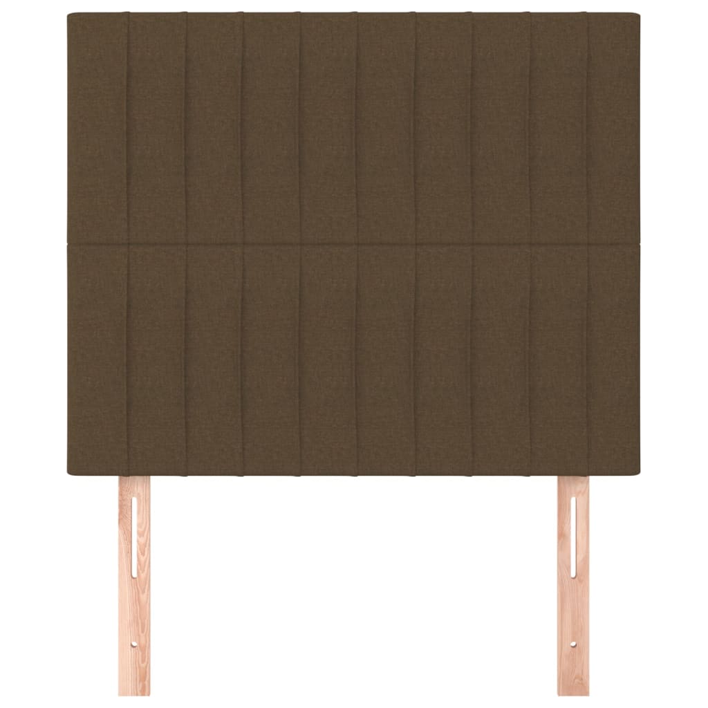 Kopfteil Dunkelbraun 80x5x118/128 cm Stoff