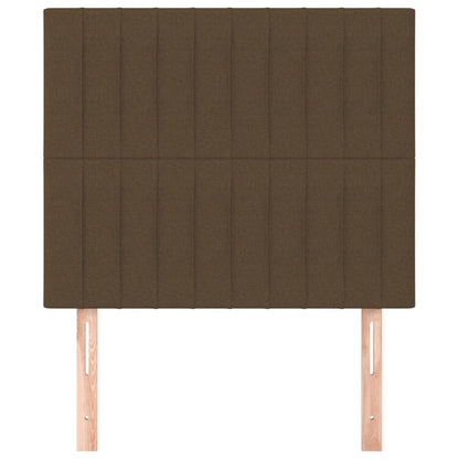 Kopfteil Dunkelbraun 80x5x118/128 cm Stoff