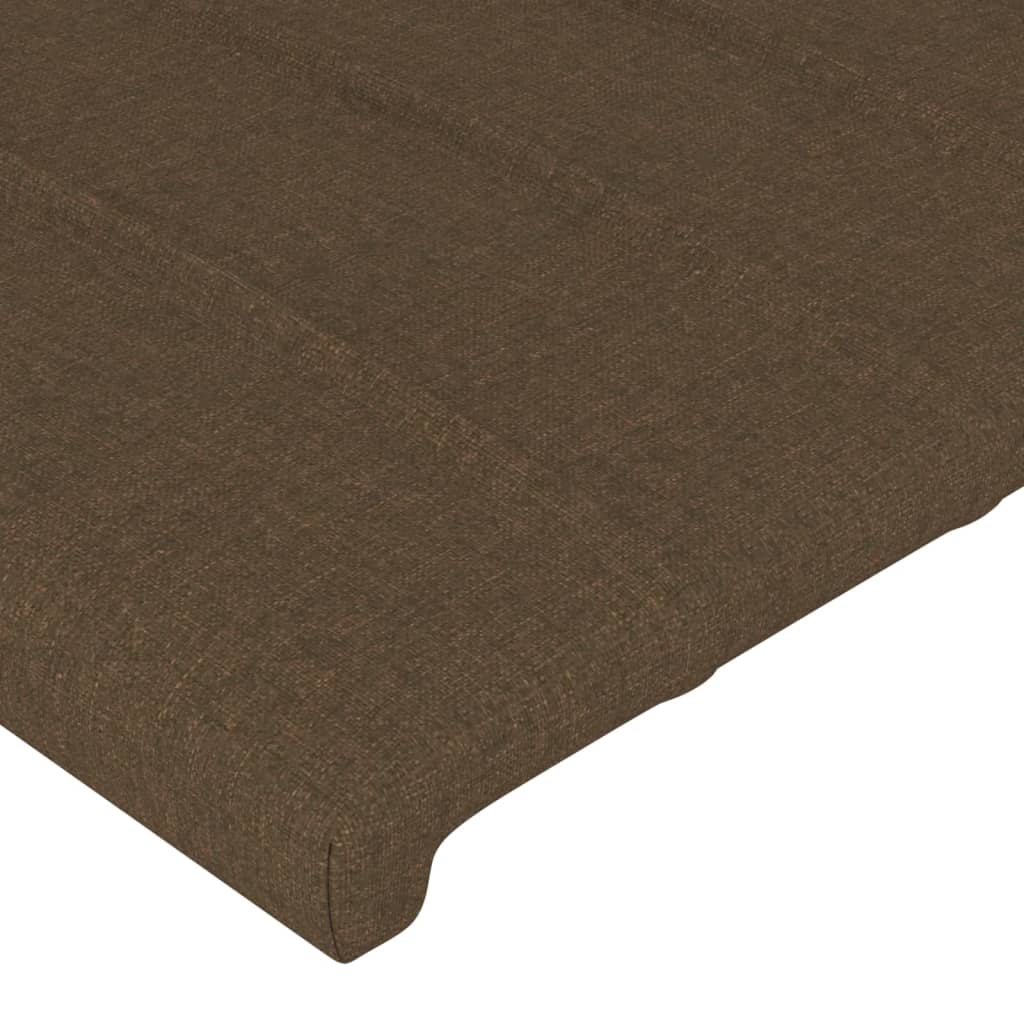 Kopfteil Dunkelbraun 80x5x118/128 cm Stoff