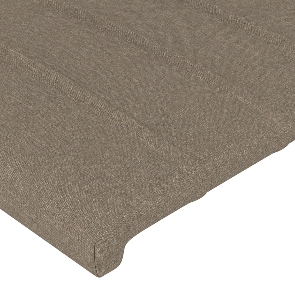 Kopfteil Taupe 80x5x118/128 cm Stoff