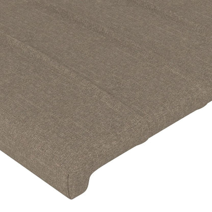 Kopfteil Taupe 80x5x118/128 cm Stoff