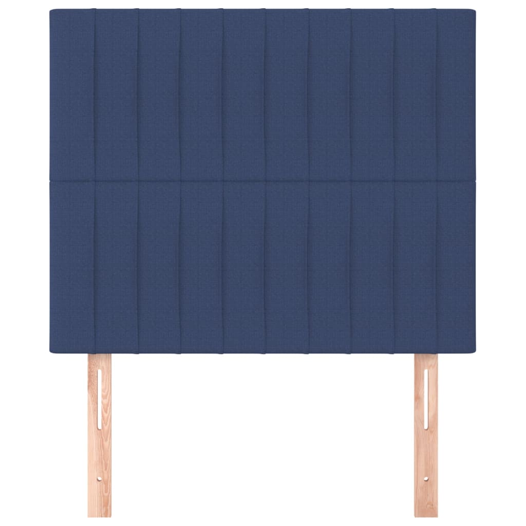 Kopfteil Blau 80x5x118/128 cm Stoff