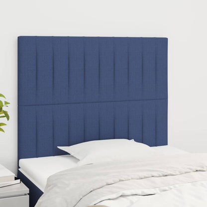 Kopfteil Blau 80x5x118/128 cm Stoff