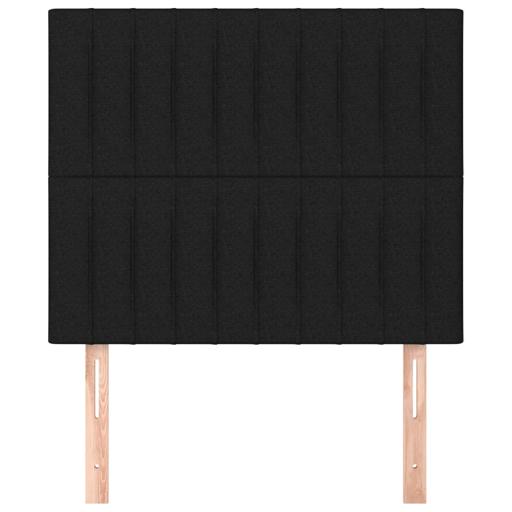 Kopfteil Schwarz 90x5x118/128 cm Stoff