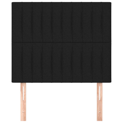 Kopfteil Schwarz 90x5x118/128 cm Stoff