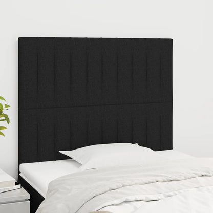 Kopfteil Schwarz 90x5x118/128 cm Stoff