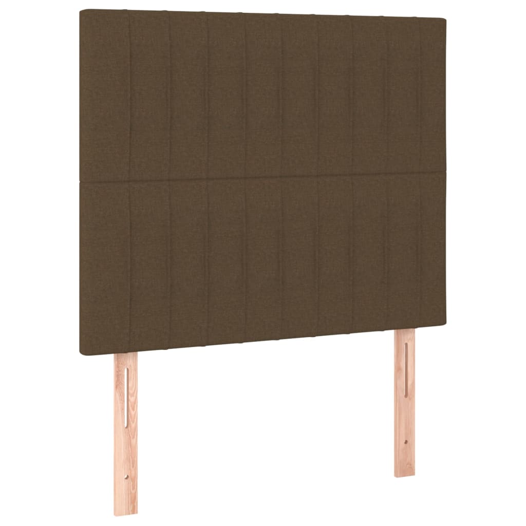 Kopfteil Dunkelbraun 90x5x118/128 cm Stoff